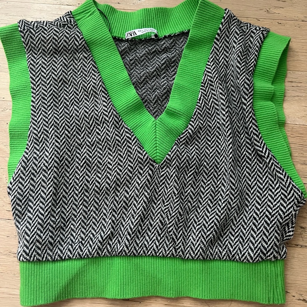 Zara crop top vest